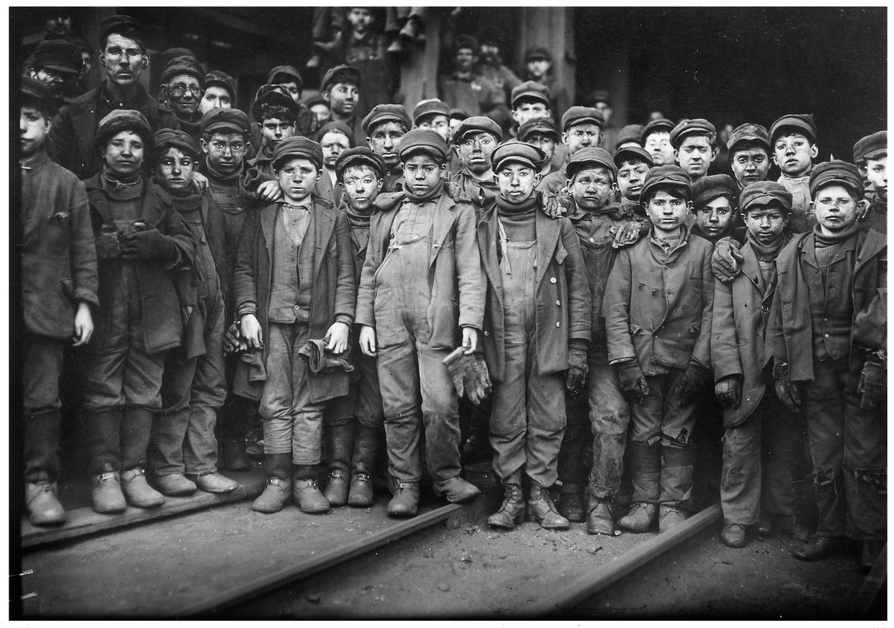 Breaker Boys Pittston PA ok. 1911 r. autorstwa Lewis Wickes Hine
