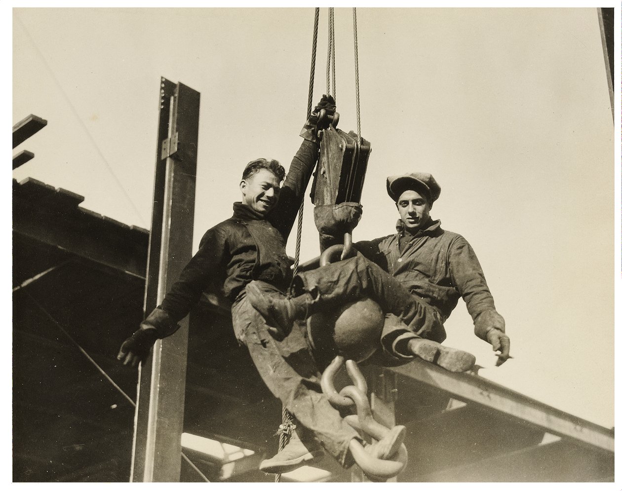 Pracownicy budowlani Empire State Building, ok. 1930 autorstwa Lewis Wickes Hine