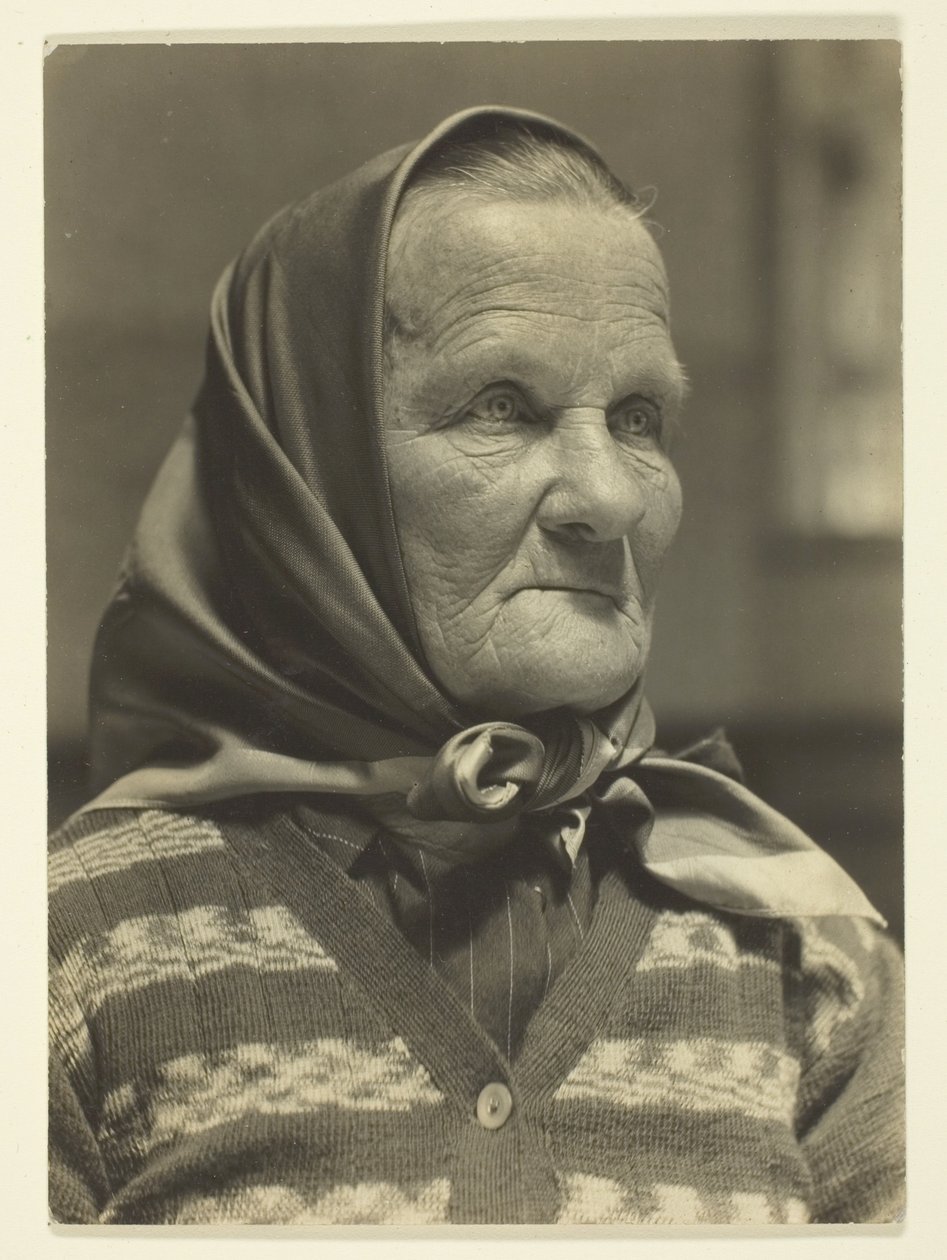 Czeska babcia, Ellis Island autorstwa Lewis Wickes Hine
