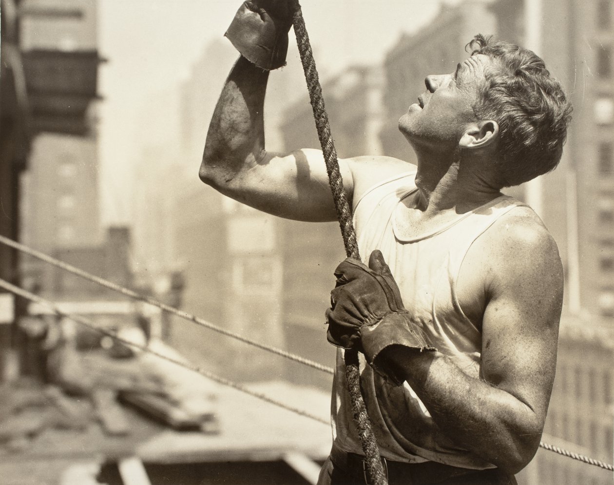 Empire State (Operator podnośnika) autorstwa Lewis Wickes Hine