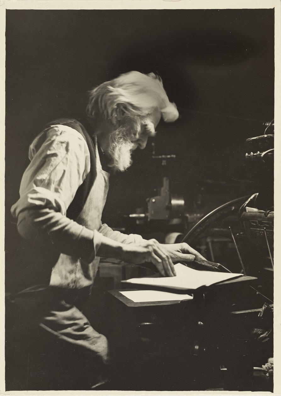 Drukarnia w Nowym Jorku, 1905 autorstwa Lewis Wickes Hine