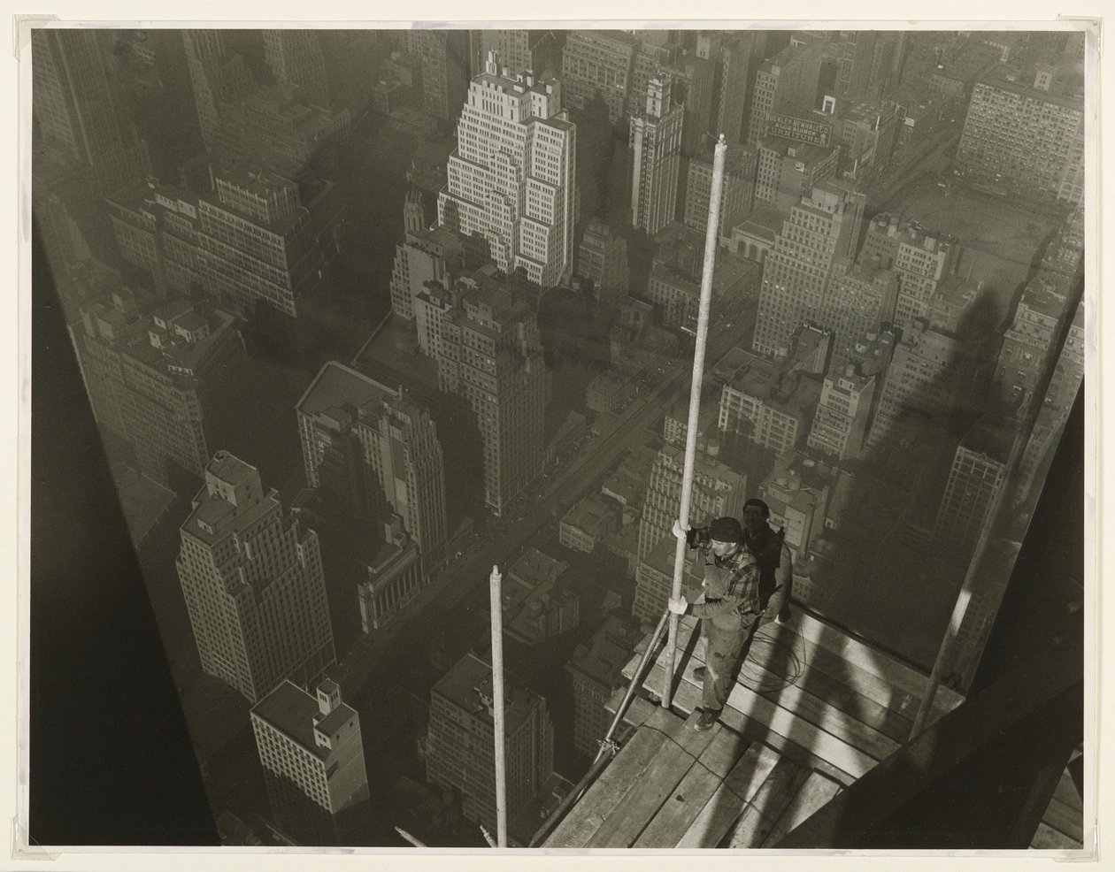 Podnoszenie masztu, Empire State Building, 1931 (fotografia żelatynowa srebrna) autorstwa Lewis Wickes Hine