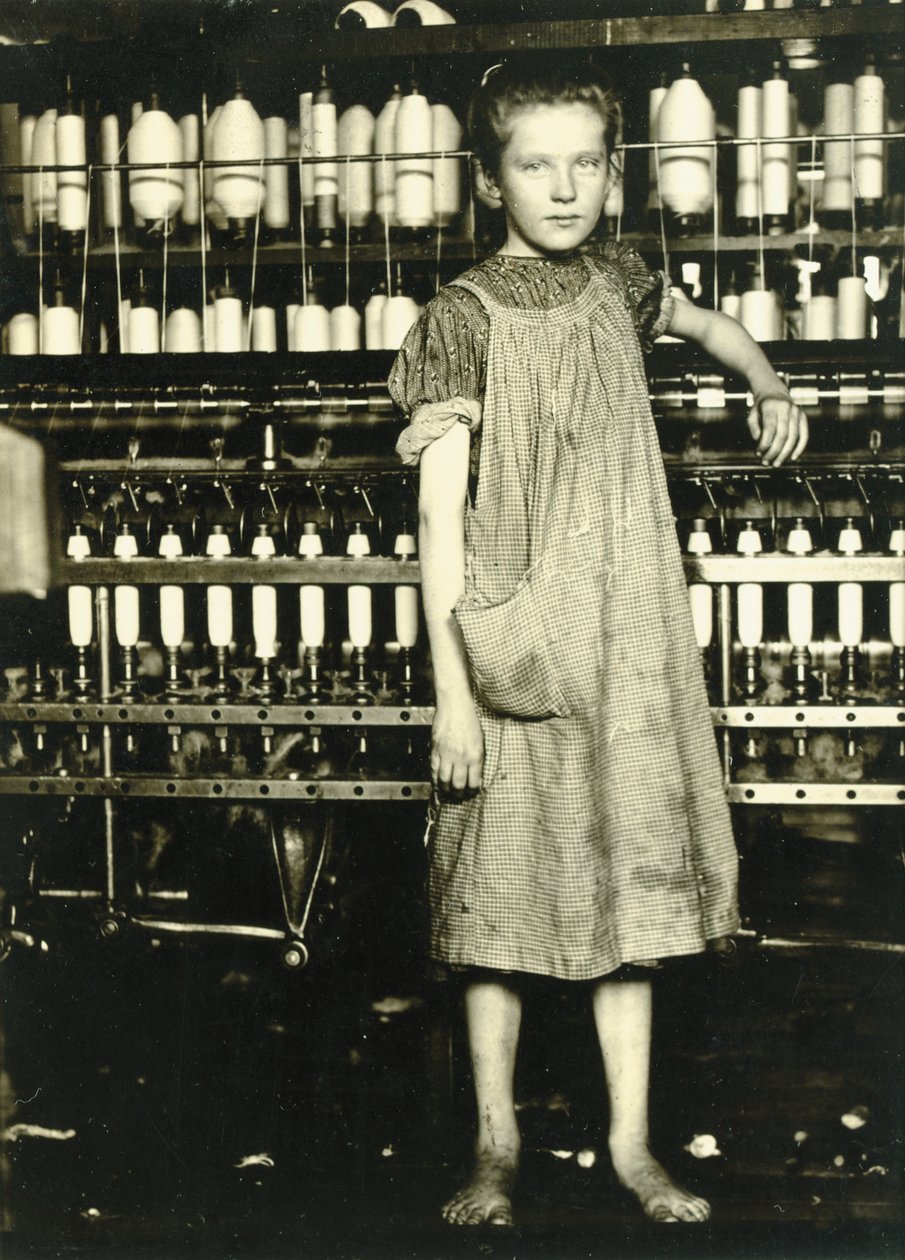 Prządka autorstwa Lewis Wickes Hine
