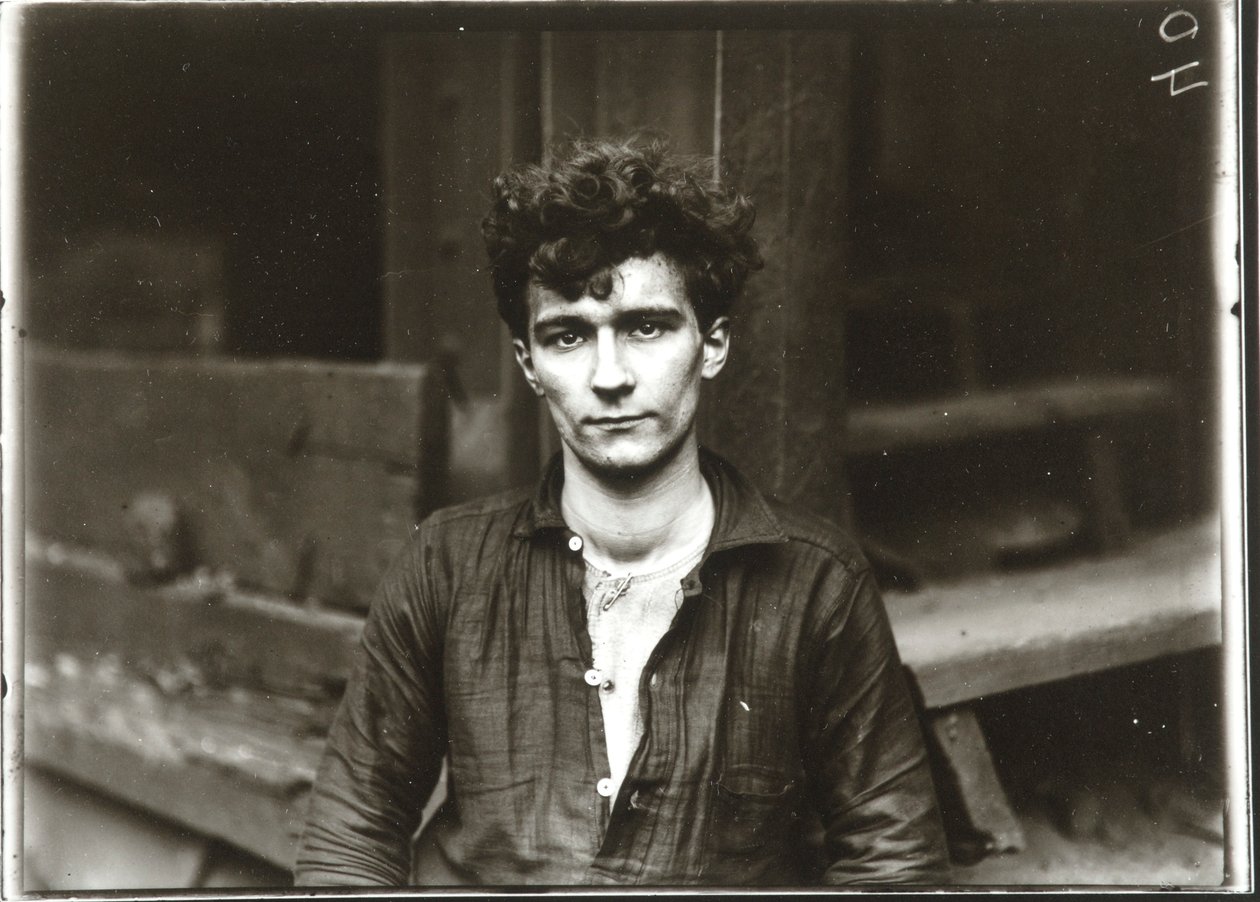 Młody niemiecki hutnik stali, Pittsburgh autorstwa Lewis Wickes Hine