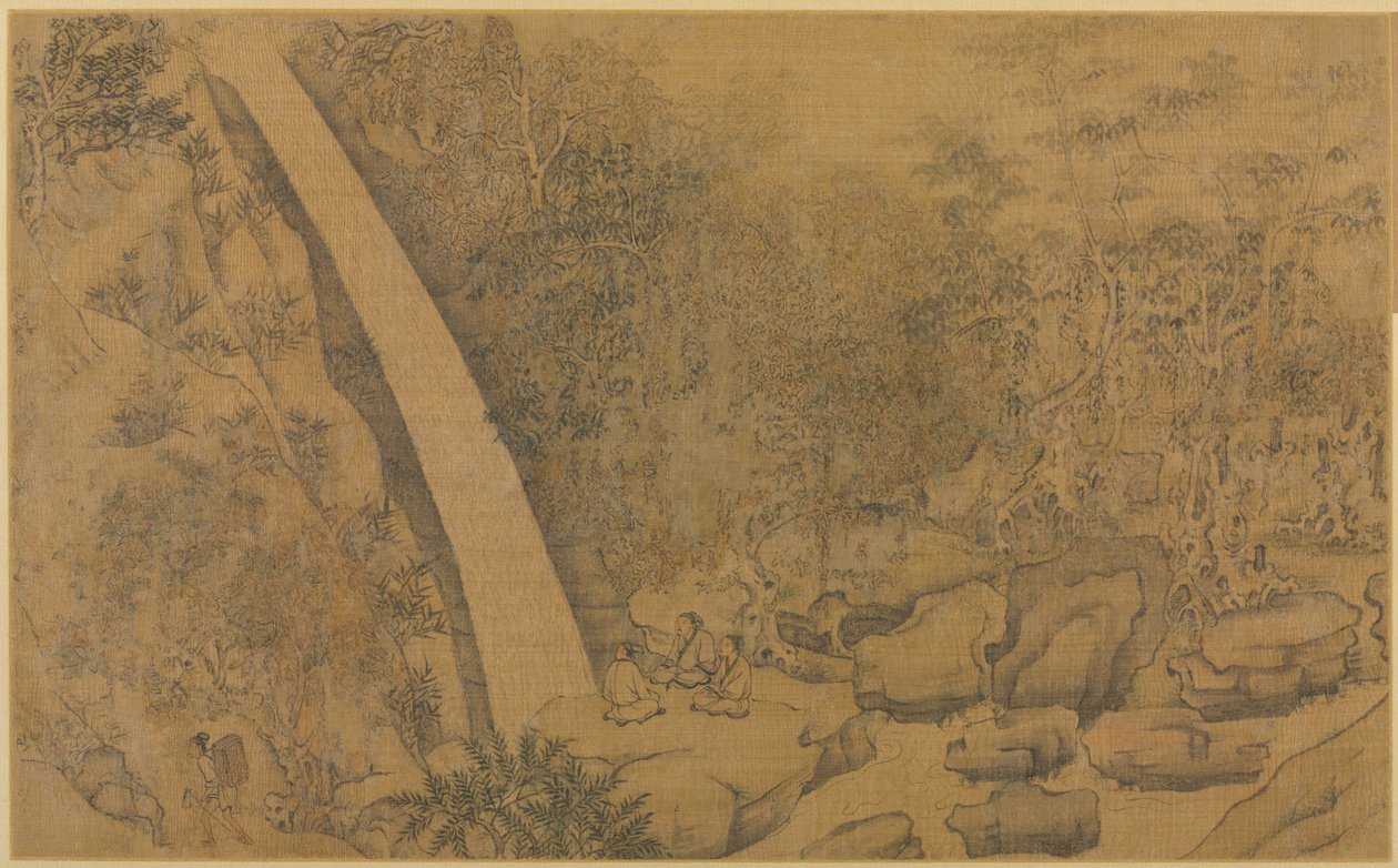 Zamieszkanie w Longmian Sleeping Dragon Mountains, 1100-1200s. autorstwa Li Gonglin