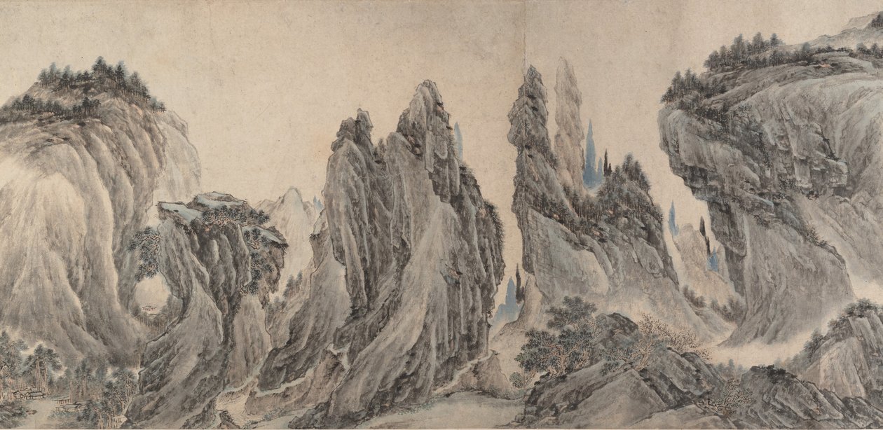 krajobraz po dong yuan, jura N, MA yuan i X IA GUI, data jest zdefiniowana jako 1655. autorstwa Li Zai