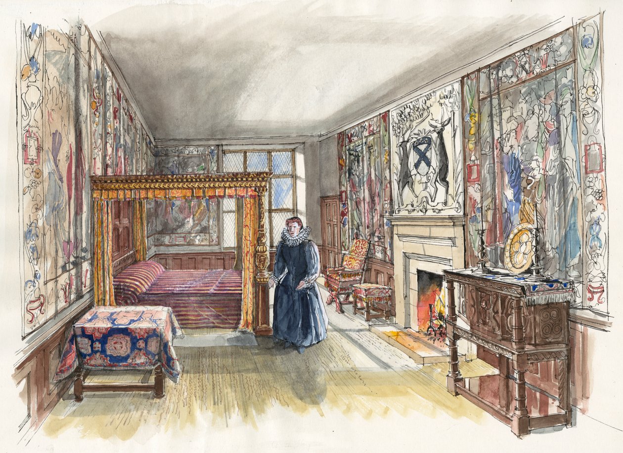 Hardwick Old Hall, 1601, c2000-2010. autorstwa Liam Wales