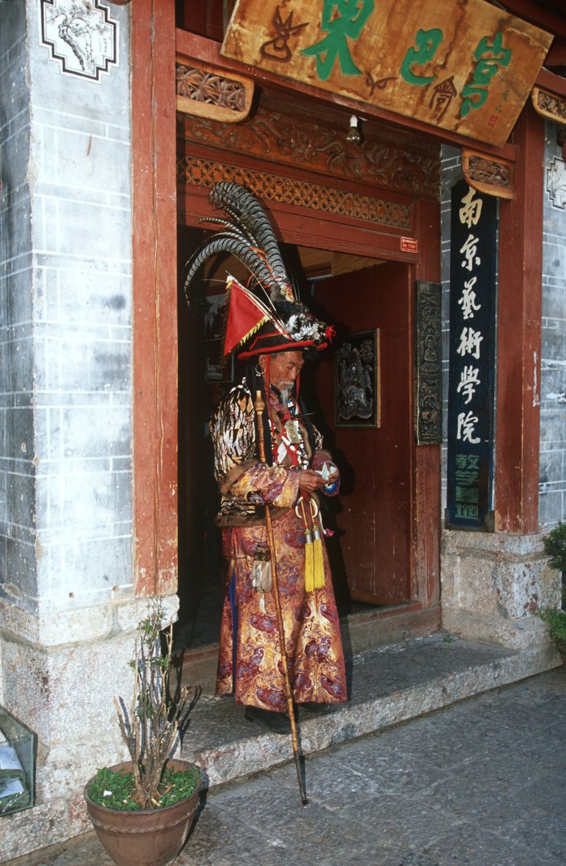 Chiny, Yunnan, sos l i, pełne w tradycyjnym stroju NA Xi autorstwa Unbekannt Unbekannt