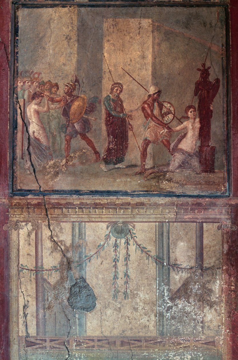 Fresk, Dom Menandera, Pompeje (wpisane na Listę Światowego Dziedzictwa UNESCO) autorstwa Unbekannt Unbekannt