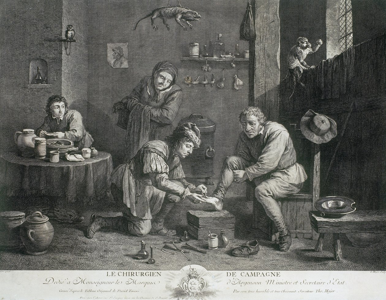 Ogólna praktyka „The Country Surgeon”, ok. 1747 r. autorstwa Unbekannt Unbekannt