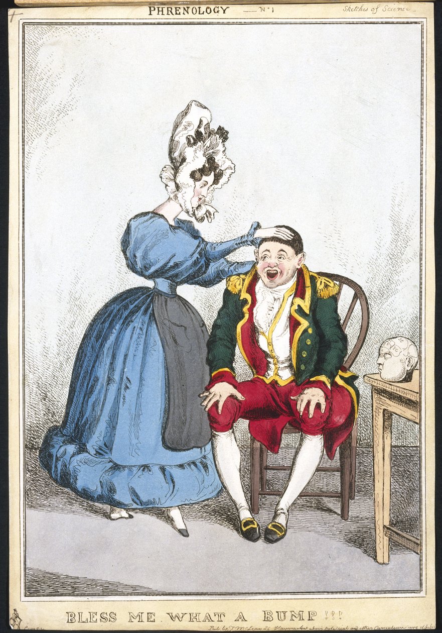 Frenologia „Błogosław mi co za guz”, ok. 1820-1830 autorstwa Unbekannt Unbekannt