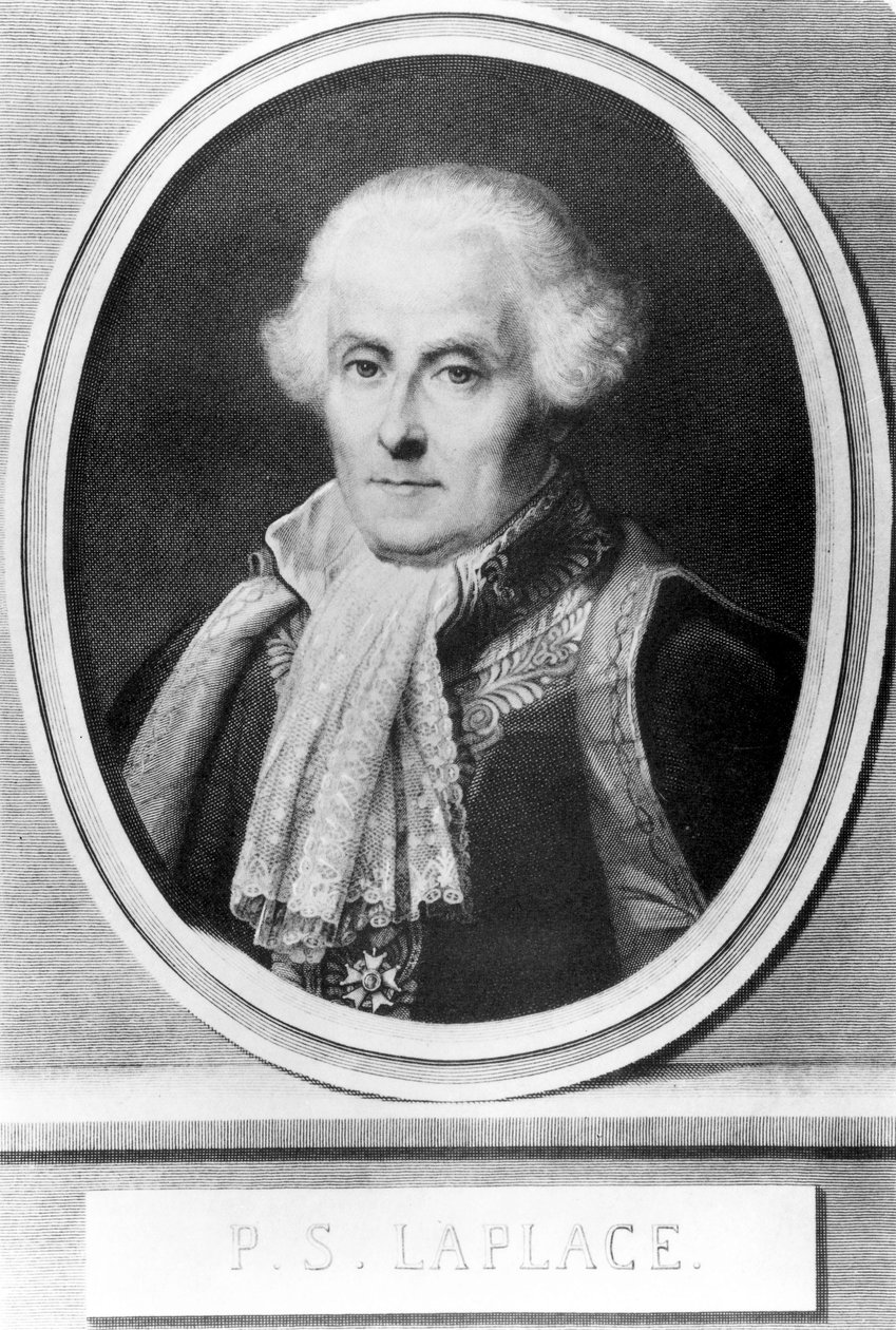Pierre Simon, francuski lekarz, matematyk i astronom, ok. 1800 r autorstwa Unbekannt Unbekannt