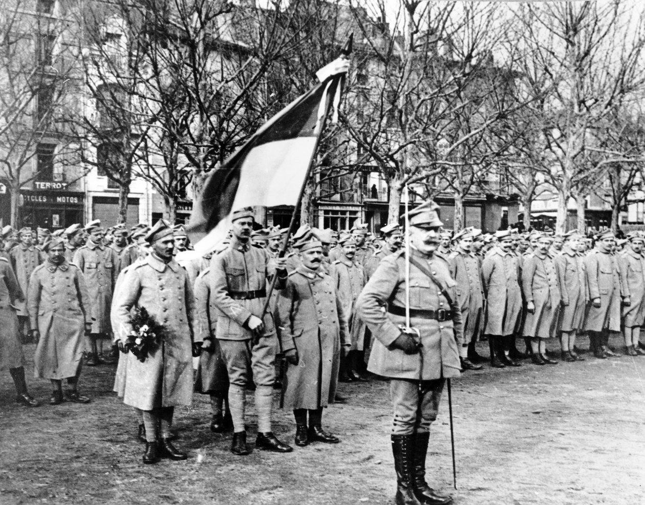 Polscy żołnierze z „Błękitnej Armii” przygotowujący się do marszu zwycięstwa w Paryżu autorstwa Unbekannt Unbekannt