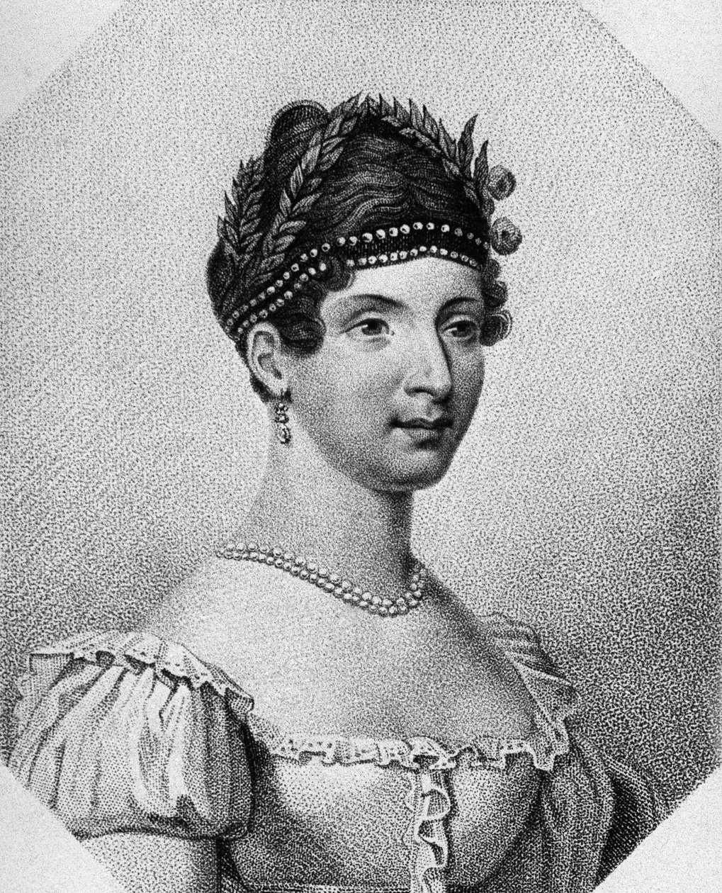 Portret Angeliki Catalani (1780-1849), włoski sopran, rycina autorstwa Unbekannt Unbekannt