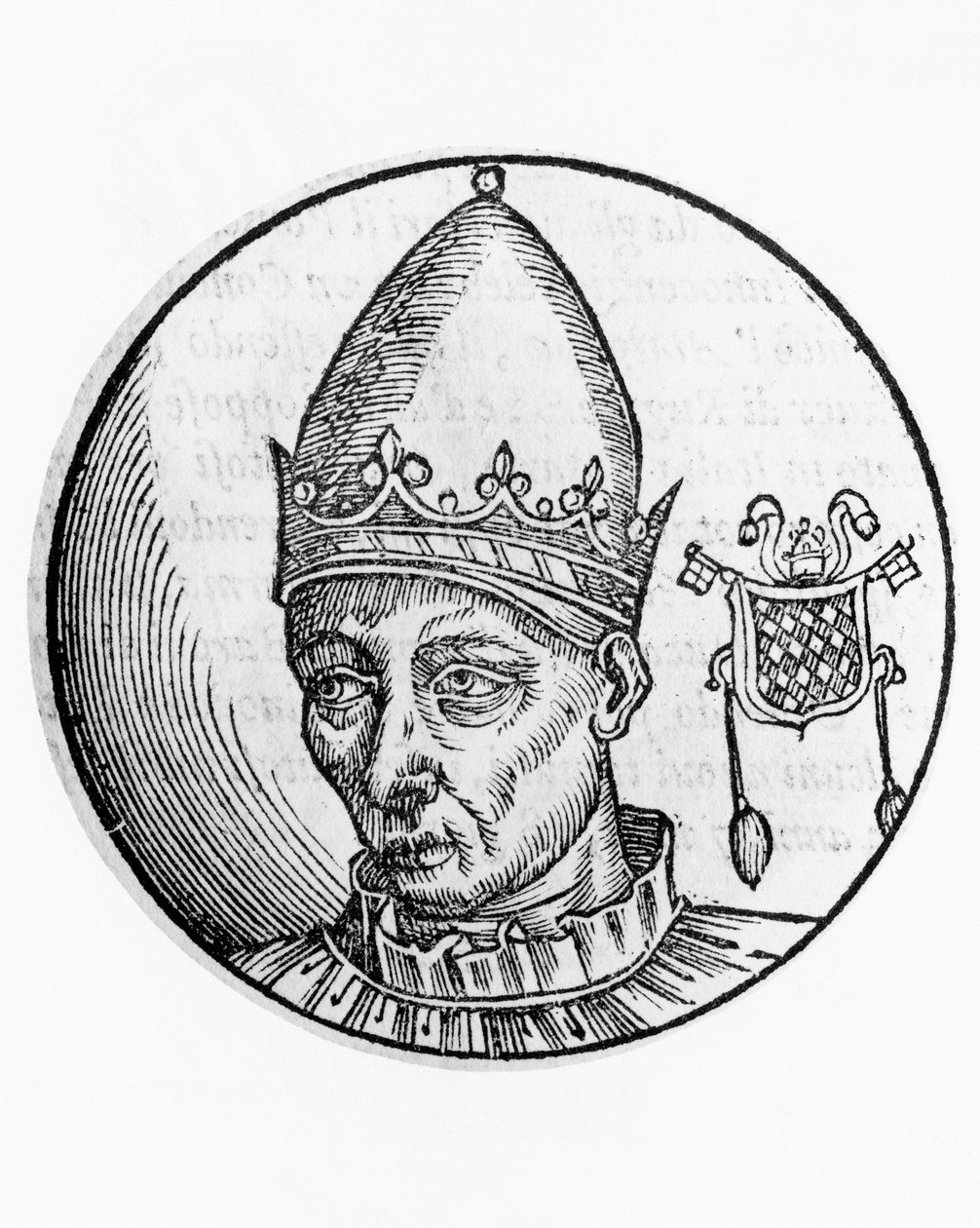 Portret Celestyna II (Guido Guelfuccio de Castello, zm. 1144) autorstwa Unbekannt Unbekannt