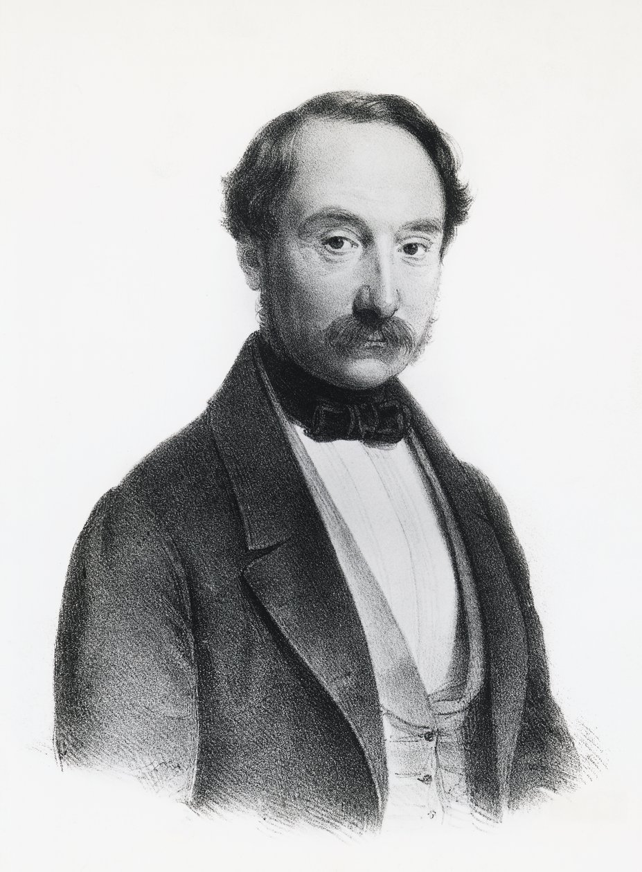 Portret Francesco Rizzoli (1809-1880), włoskiego polityka, lekarza i chirurga, grawer autorstwa Unbekannt Unbekannt
