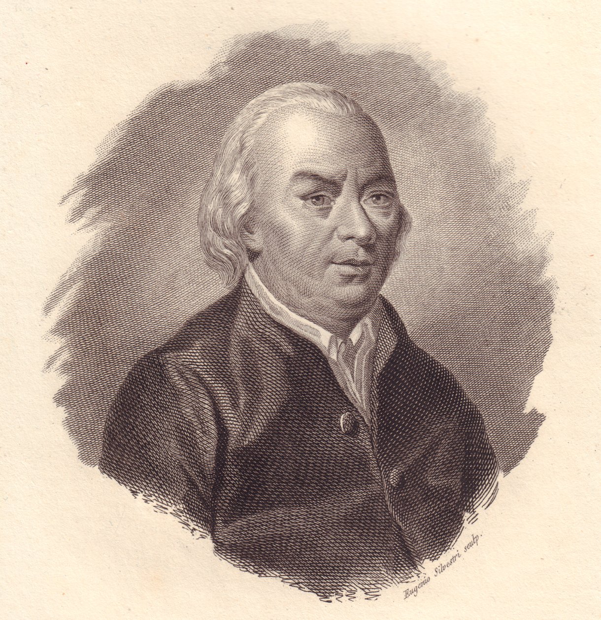 Portret włoskiego poety Gian Carlo Passeroni (1713-1803), miedzioryt Eugenio Silvestri autorstwa Unbekannt Unbekannt