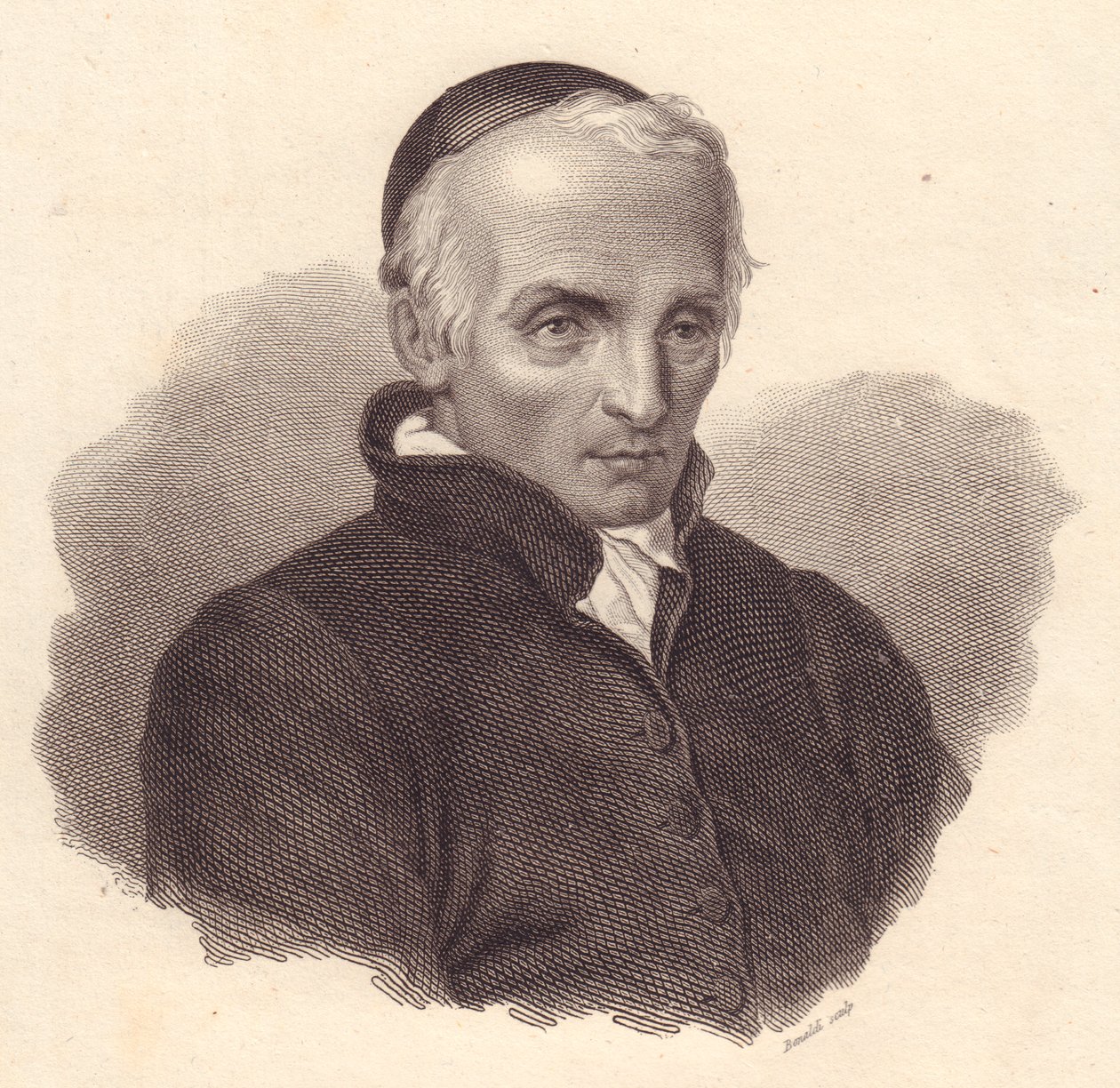 Portret włoskiego zakonnika i teologa Ottavio Giovanniego Battisty Assarottiego (1753-1829), miedzioryt Bonaldiego autorstwa Unbekannt Unbekannt