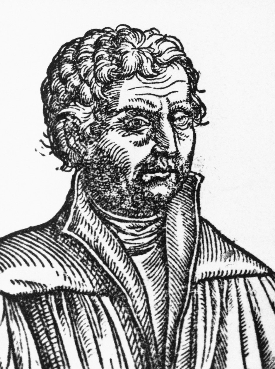 Portret Johannesa Reuchlina (1455-1522), niemieckiego filozofa i humanisty, rycina autorstwa Unbekannt Unbekannt