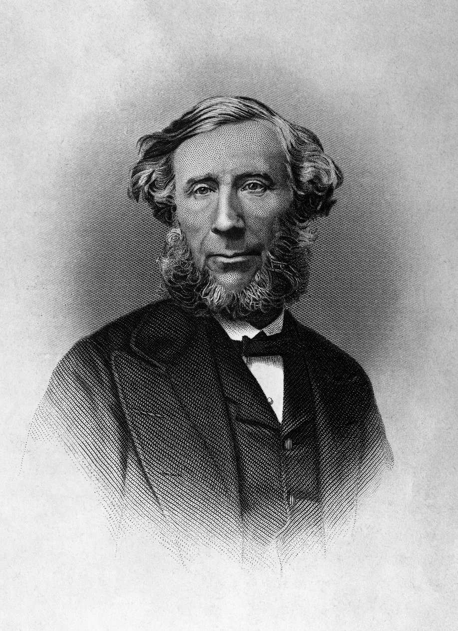 Portret Johna Tyndalla (1820-1893), irlandzkiego fizyka, grawer autorstwa Unbekannt Unbekannt