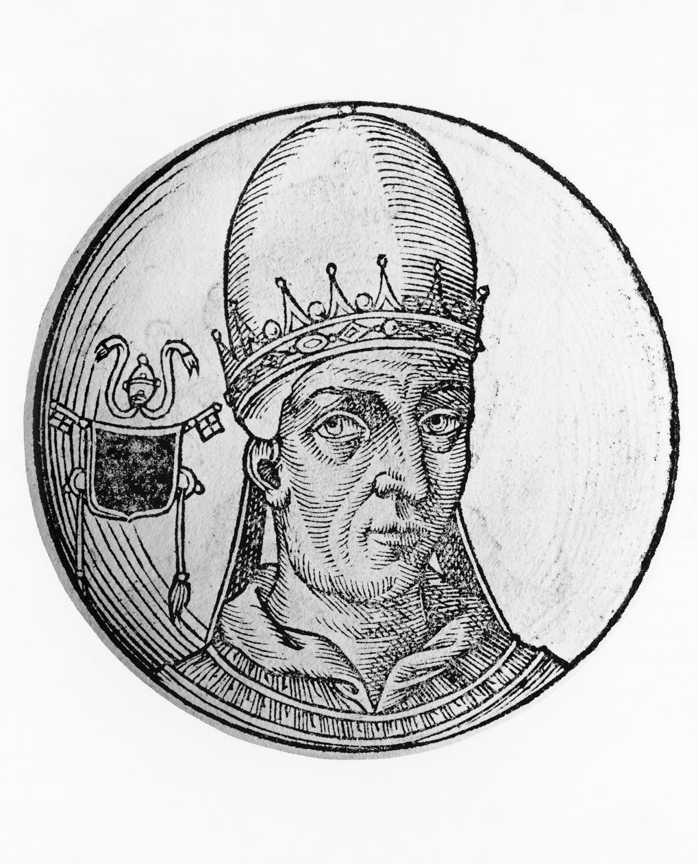 Portret Jana VIII (820-882) autorstwa Unbekannt Unbekannt