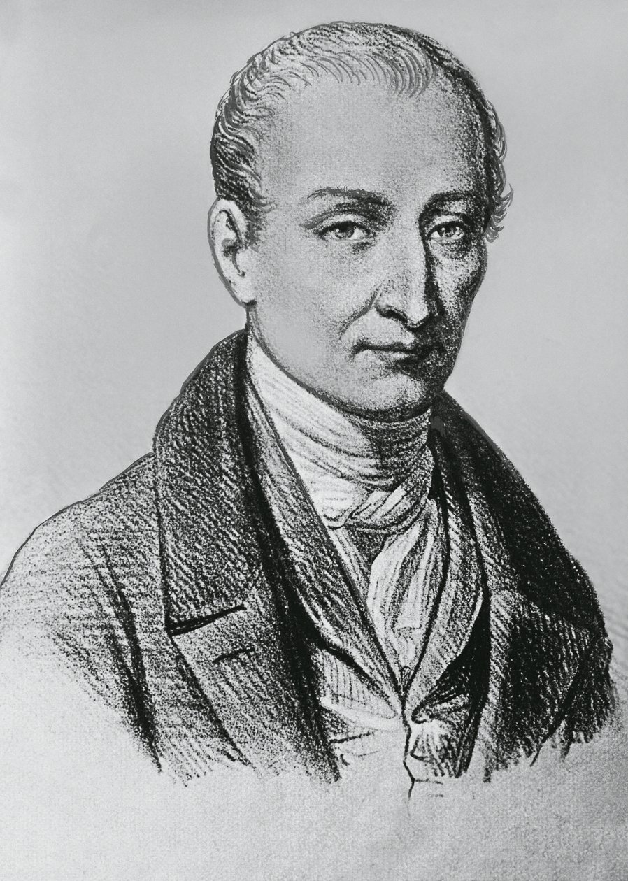 Portret Josepha Nicephore Niepce (1765-1833), francuskiego wynalazcy heliografii autorstwa Unbekannt Unbekannt