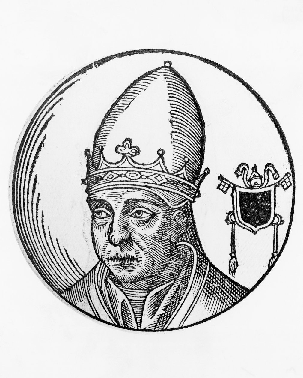 Portret Mikołaja II (Gerard Burgundii, zm. 1061) autorstwa Unbekannt Unbekannt