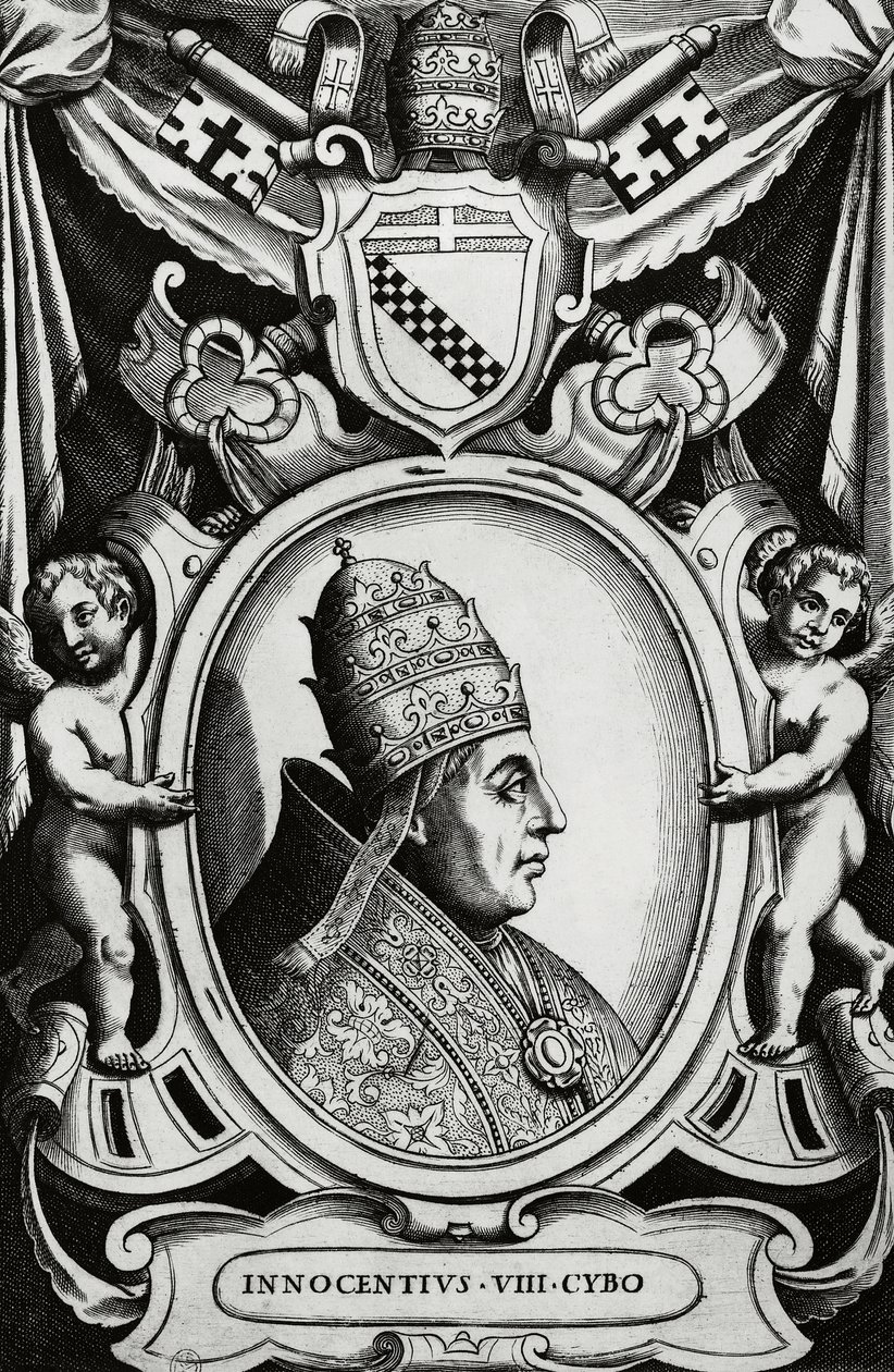 Portret papieża Innocentego VIII (Giovanni Battista Cybo autorstwa Unbekannt Unbekannt