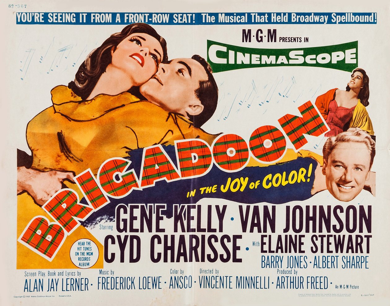 Plakat do filmu „Brigadoon” w reżyserii Vincente Minnelli autorstwa Unbekannt Unbekannt