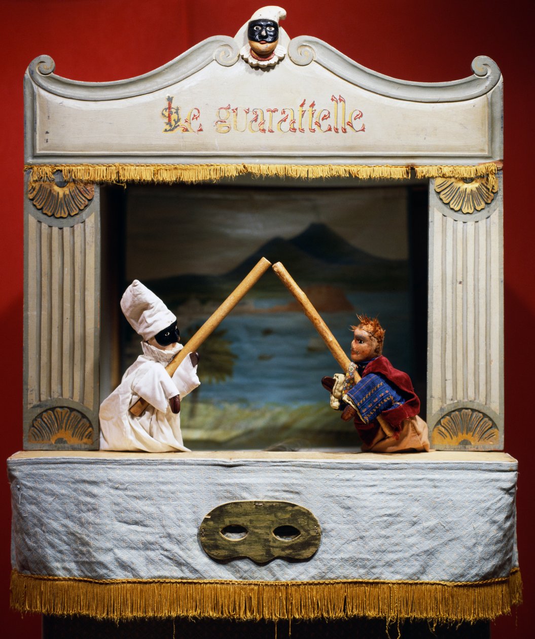 Punch (Pulcinella) i Pasquale Terremoto, lalki z teatru Maria Imperatrice Guarattelle, Neapol, Włochy autorstwa Unbekannt Unbekannt