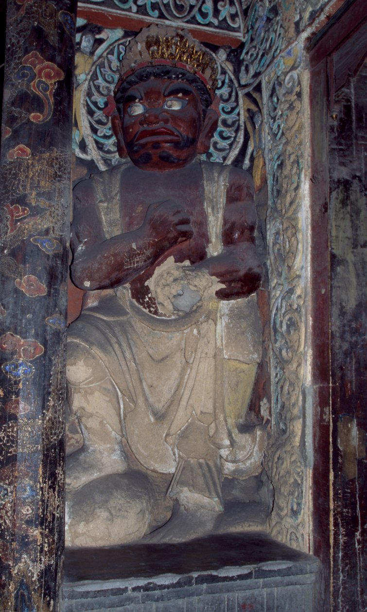 Rzeźba z klasztoru Yungang, niedaleko Datong. Chiny. autorstwa Unbekannt Unbekannt
