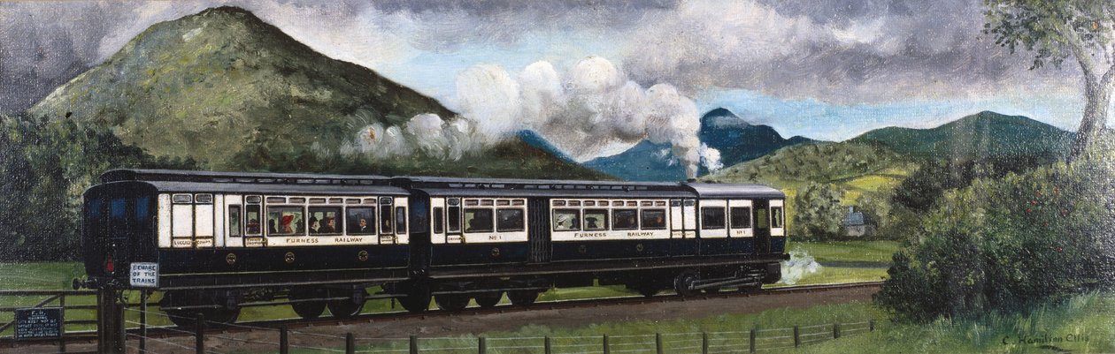 Pociąg silnikowy Coniston Steam na kolei Furness, Cumbria autorstwa Unbekannt Unbekannt