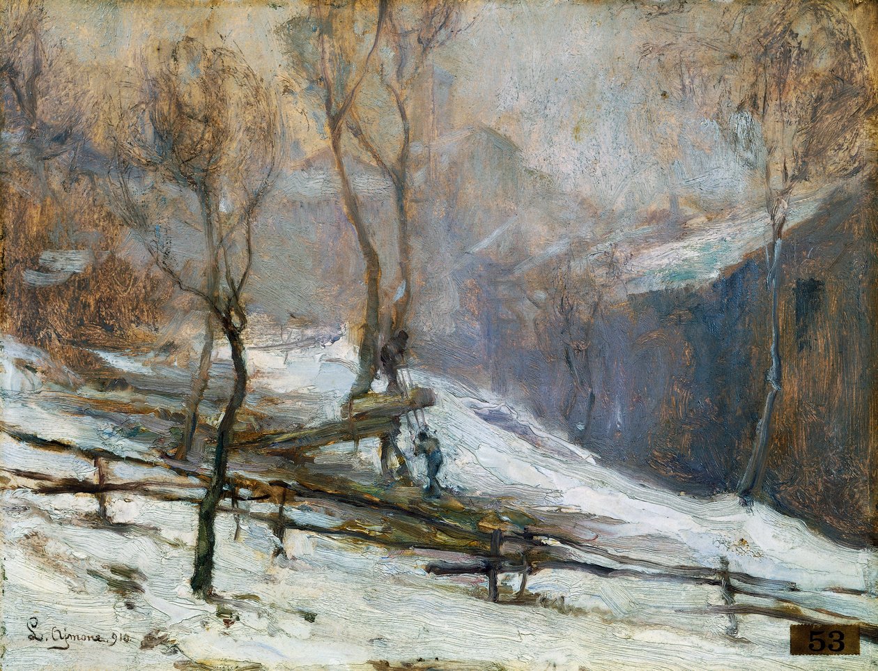 Śnieg (wycisk) autorstwa Lidio Ajmone