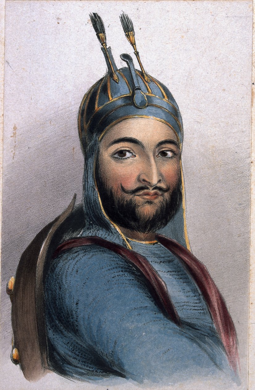 Muhammad Akbar Khan, 1842 autorstwa Lieutenant Vincent Eyre