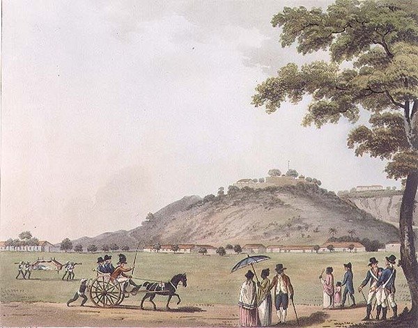 Widok na Górę Św. Edward Orme (1774-c.1820) 1804 (akwatinta) autorstwa Lieutenant James (after) Hunter
