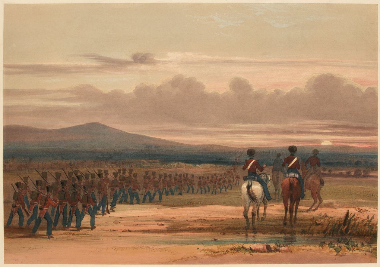 „Marsz przez Grząską Pustynię” autorstwa Lieutenant Thomas (after) Wingate