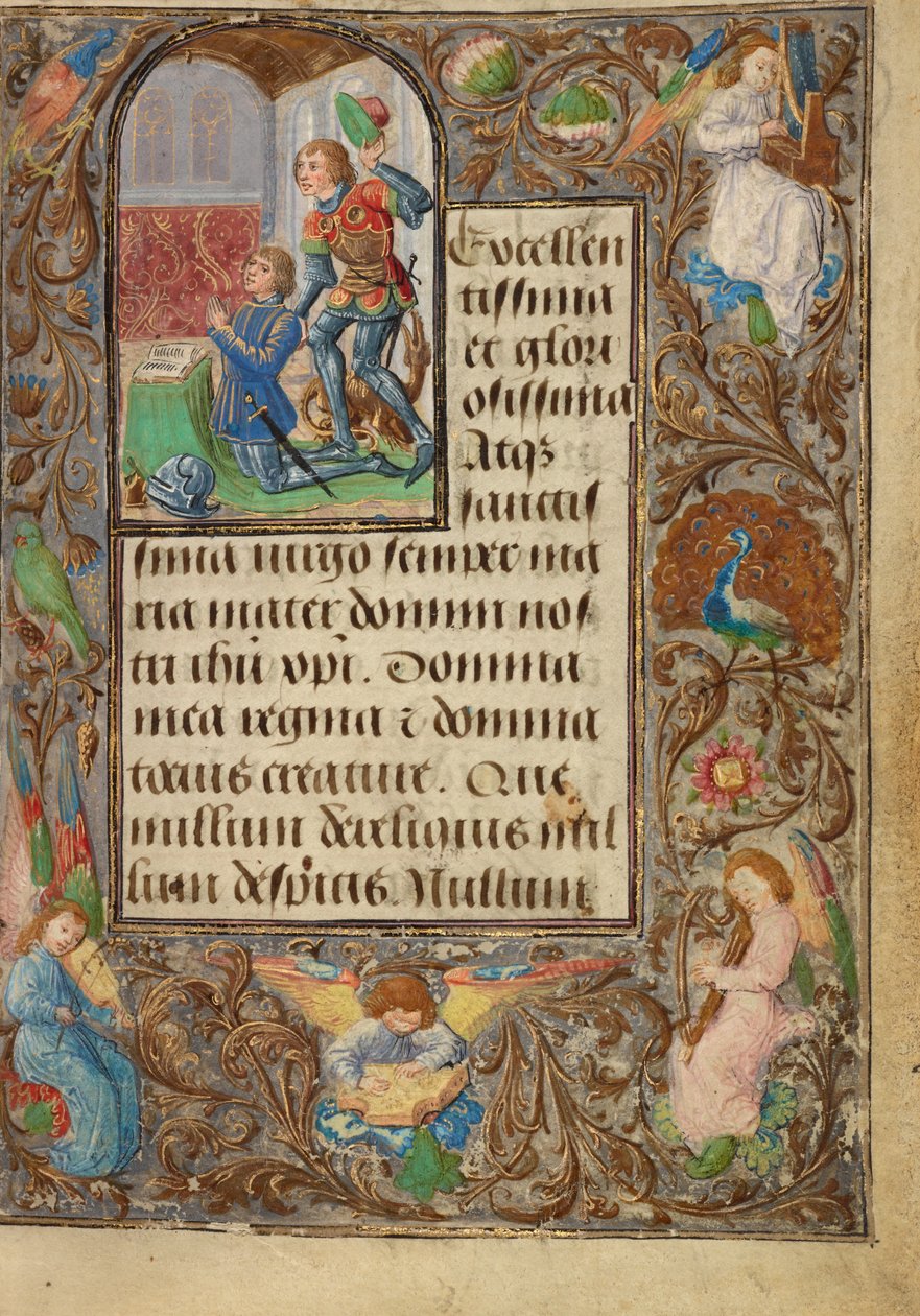 Charles the Bold prezentowany przez Saint George autorstwa Lieven van Lathem