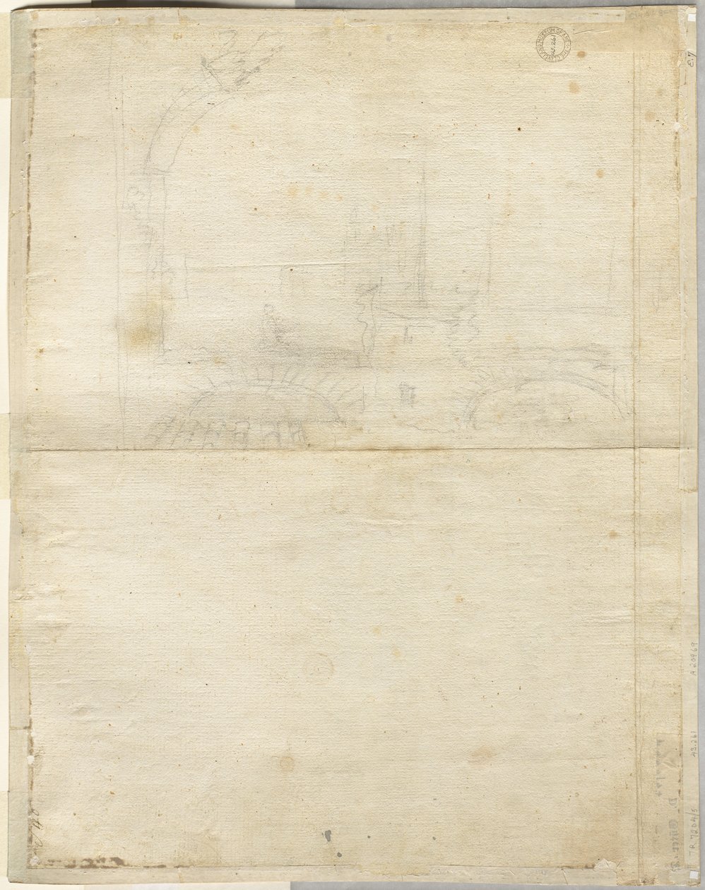 Szkic do San Giovanni in Laterano verso, 1664. autorstwa Lievin Cruyl