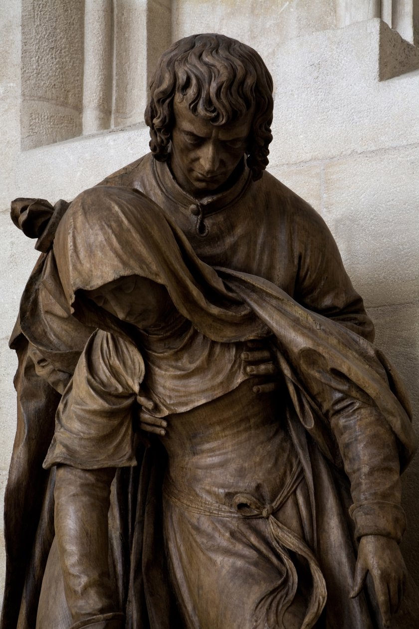 Upojenie Dziewicy, 1531 (zob. też 279615 i 279616) (orzech włoski) autorstwa Ligier Richier