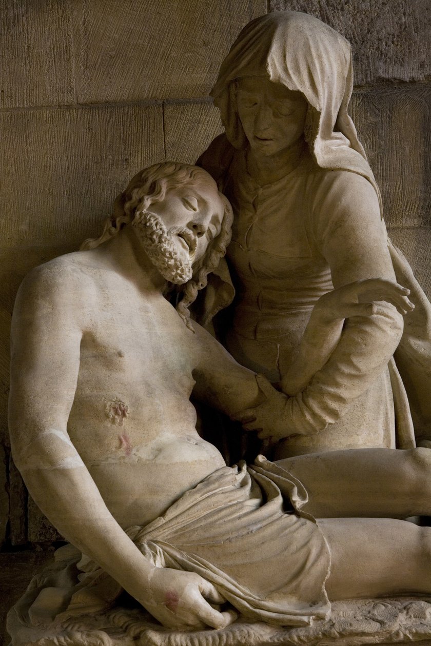 Pieta, detal autorstwa Ligier Richier