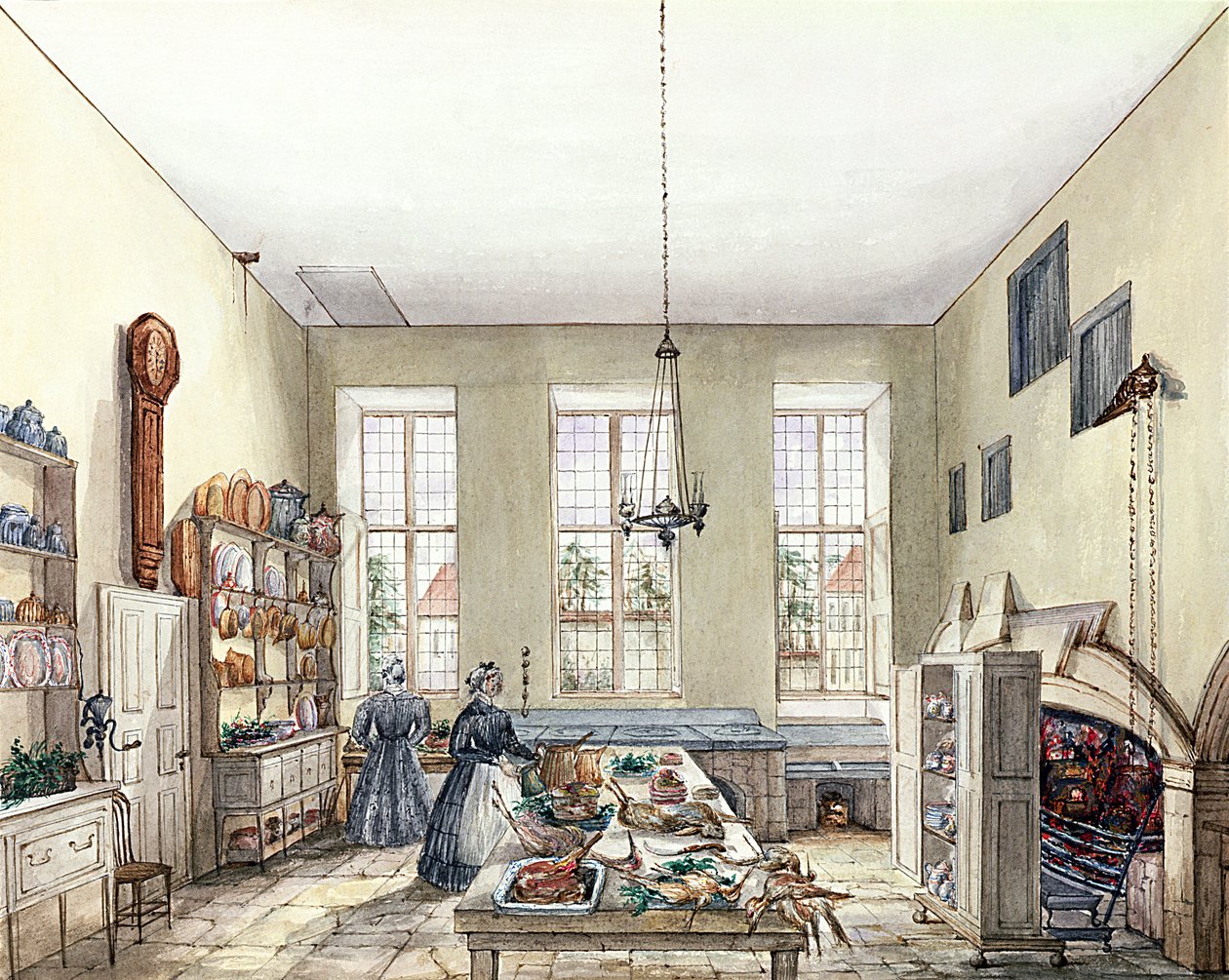 Kuchnia w Aynhoe, 3 lutego 1847 r. autorstwa Lili Cartwright