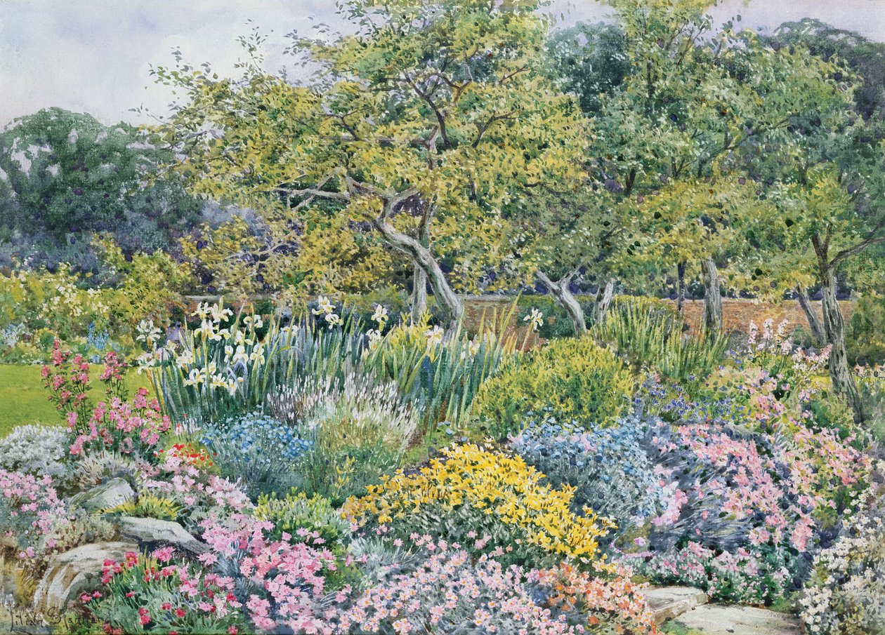 Rock Garden w Goldington, Bedfordshire autorstwa Lilian Stannard
