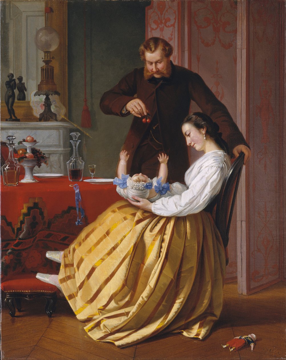 Conversation Piece, c.1851-52 (olej na płótnie) autorstwa Lilly Martin Spencer