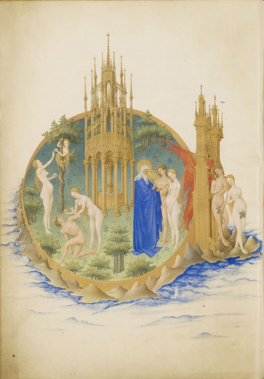 Garden of Eden Bardzo bogate godziny księcia Berry autorstwa Limbourg Brothers