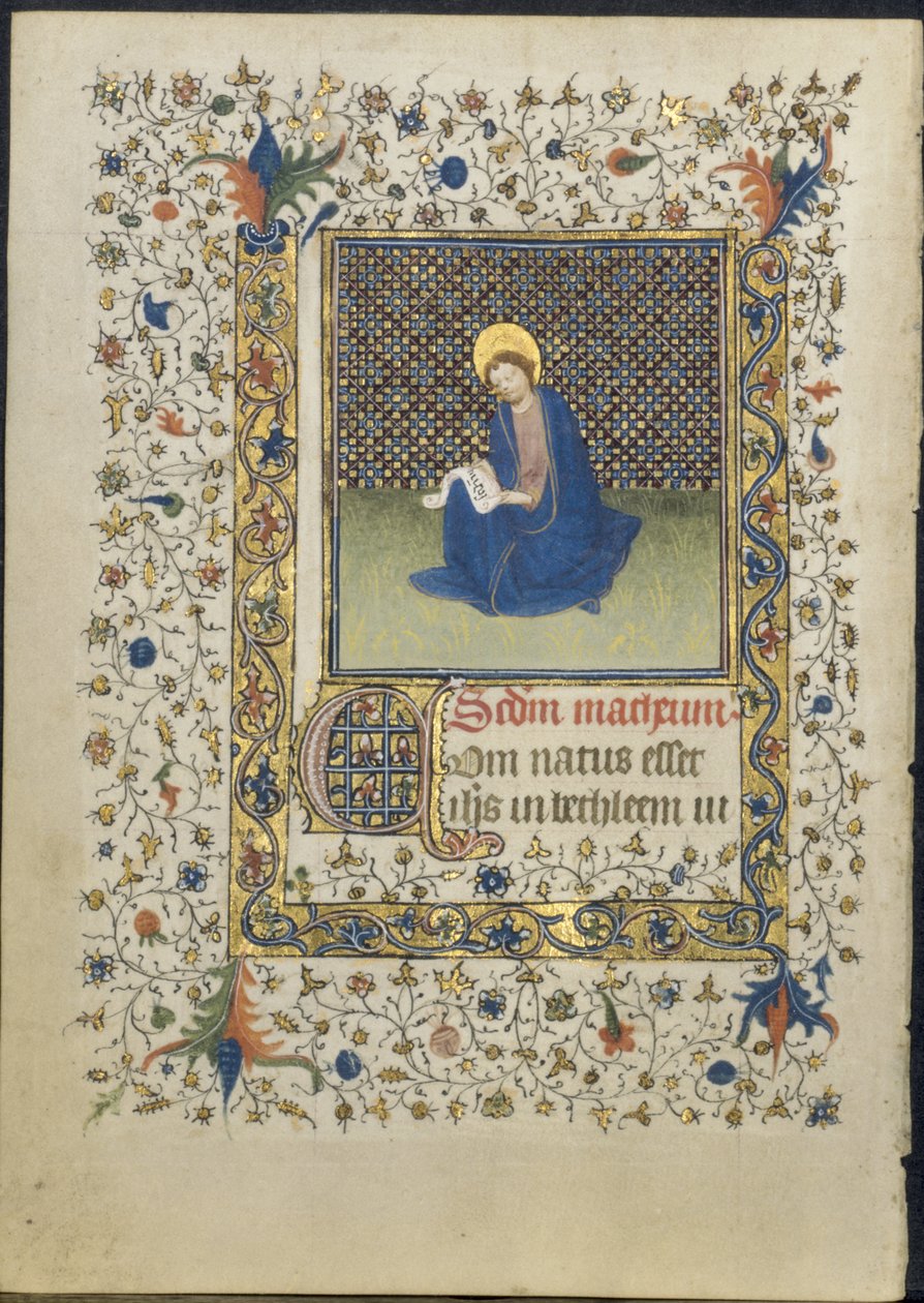Kartka z Księgi Godzin: Św. 1415-20. autorstwa Limbourg Brothers