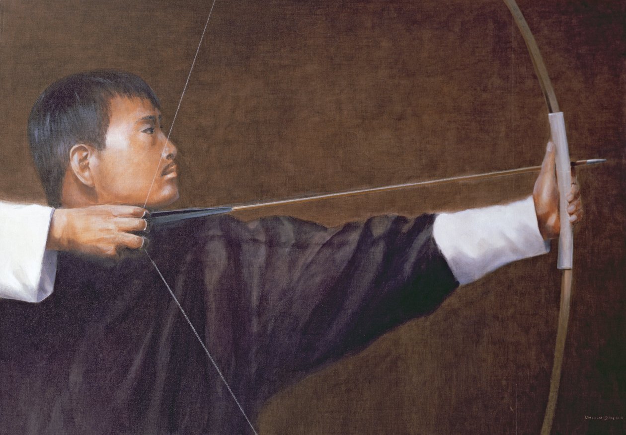 Łucznik, Bhutan autorstwa Lincoln Seligman