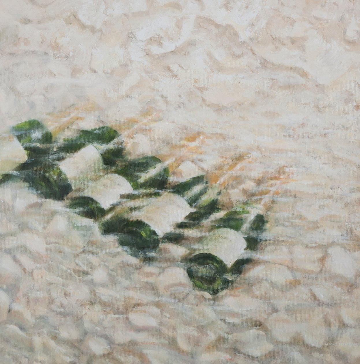 Szampanowe Chłodzenie, 2012 (akryl na płótnie) autorstwa Lincoln Seligman
