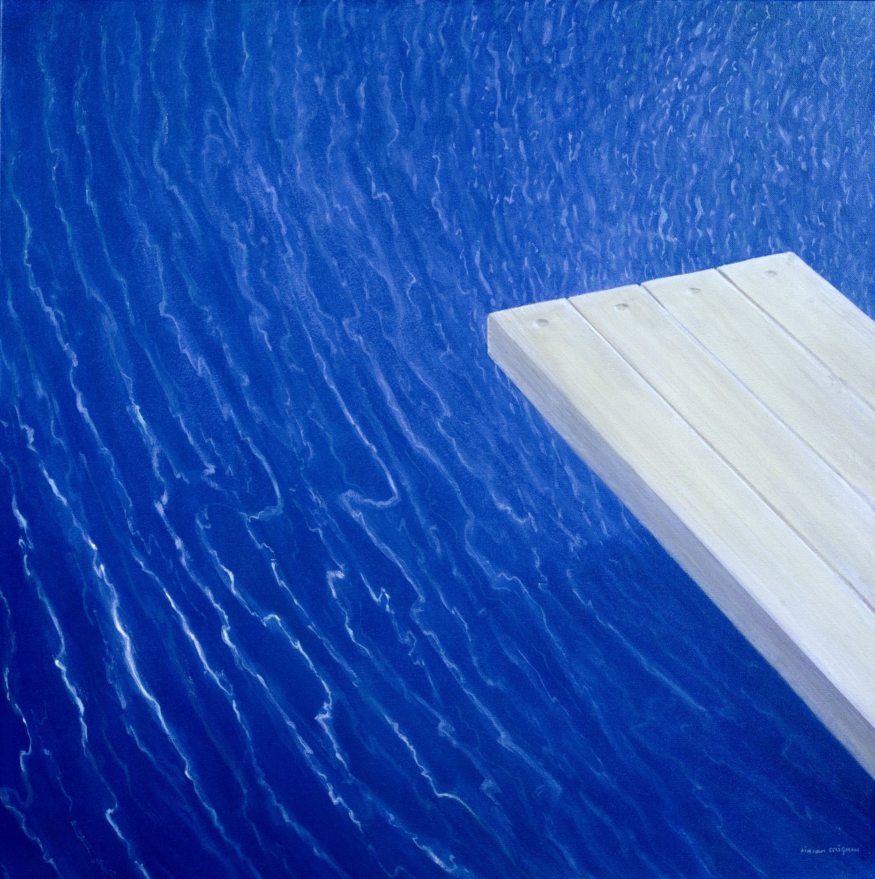 Deska do nurkowania, 2004 (akryl) autorstwa Lincoln Seligman