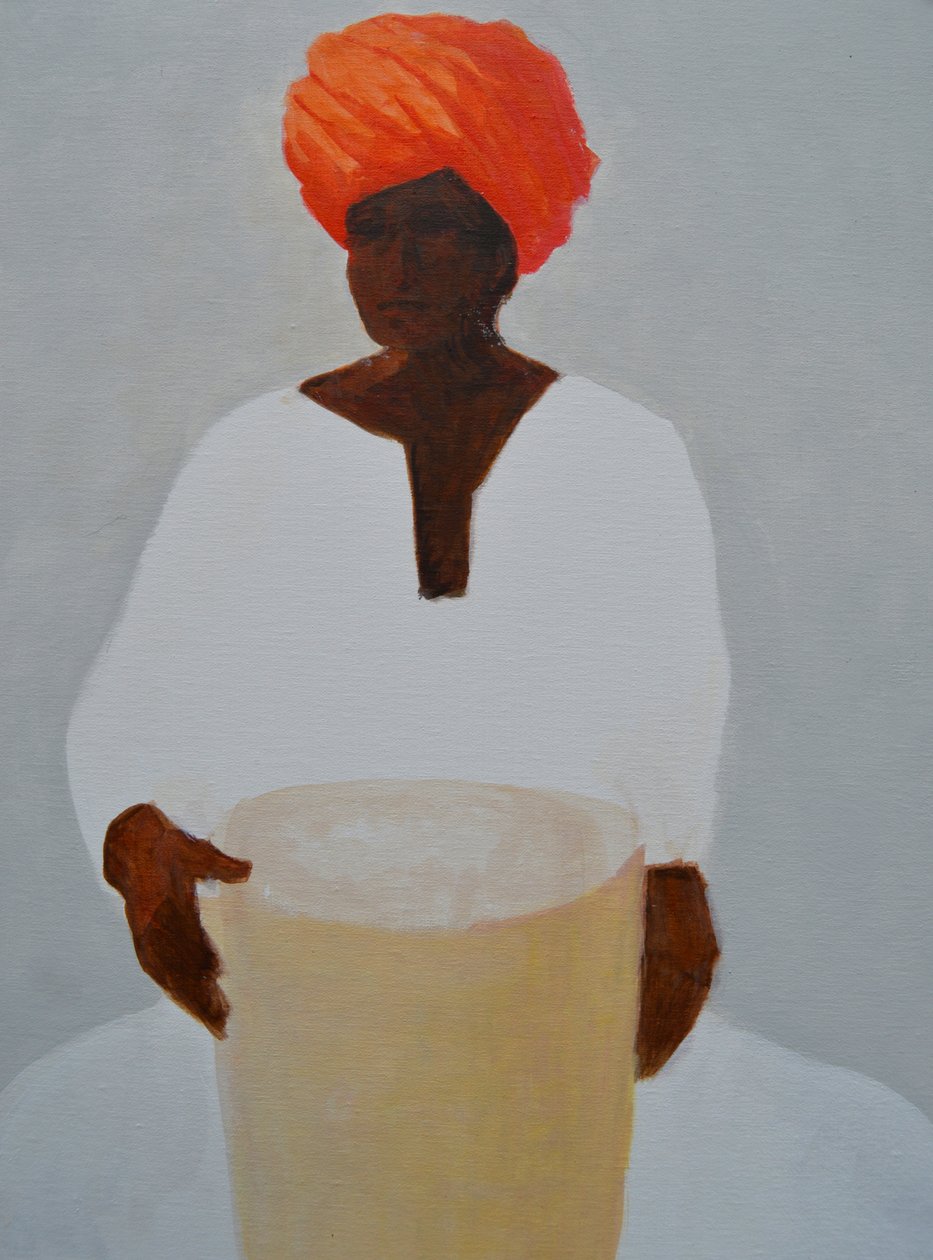 Perkusista, Czerwony Turban autorstwa Lincoln Seligman