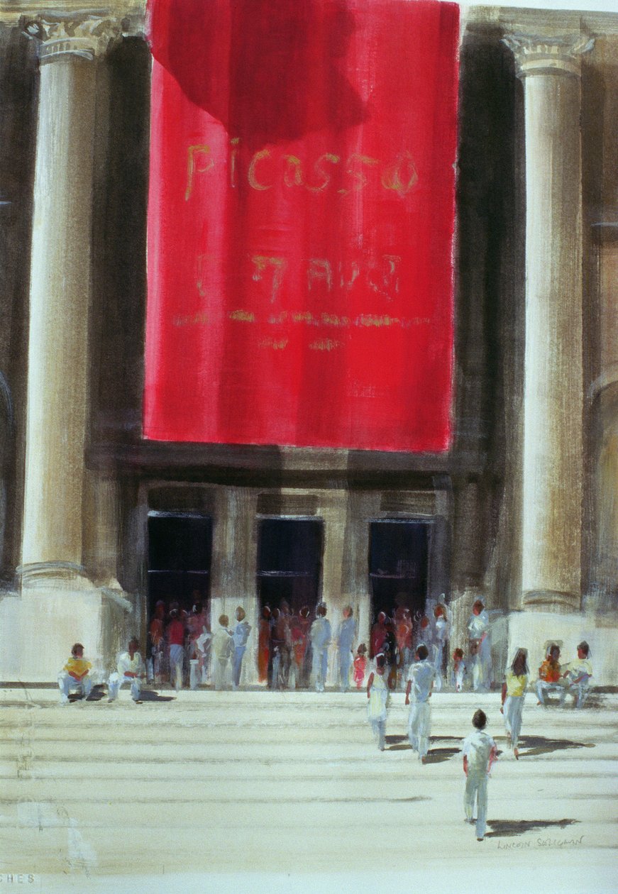 Wejście do Metropolitan Museum, Nowy Jork, 1990 autorstwa Lincoln Seligman